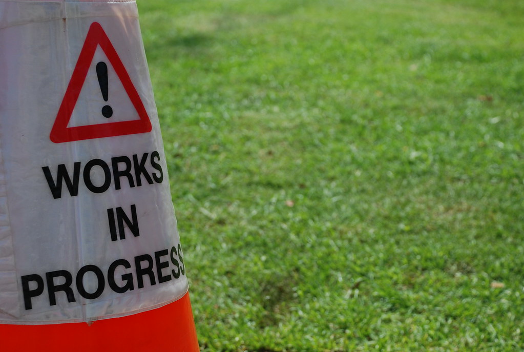 "Works in Progress" by koalazymonkey is licensed under CC BY 2.0.