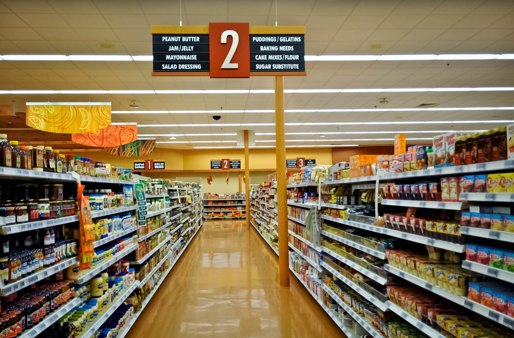 "Grocery Store Design | Interior Decor Design | Aisle Signage | Market Decor Upgrade" by I-5 Design & Manufacture is licensed under CC BY-NC-ND 2.0.